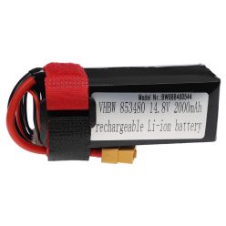   VHBW Model Maker Tool Battery - 2000 mAh 14.8 V Li-Polymer, XT60