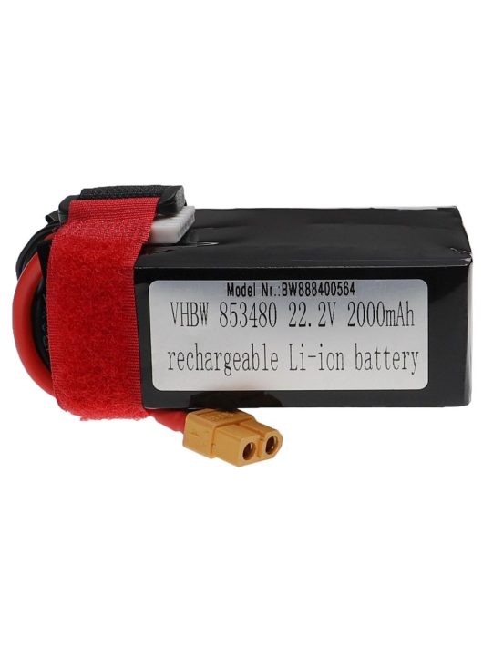 Modellkészítő eszköz akkumulátor - 2000 mAh 22,2 V Li-polimer, XT60