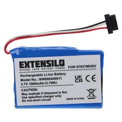   VHBW GPS Battery Becker S30, 07837MHSV, 338937010150 - 1000 mAh 3.7 V Li-Ion