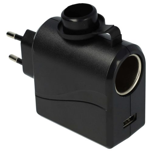 VHBW Autós Adapter 12 V Autós Töltő - 220 V Hálózati Tápellátás - 3000 mA, USB Porttal