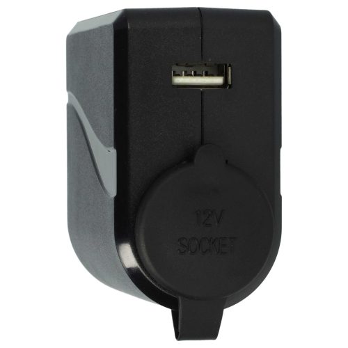 VHBW Autós Adapter 12 V Autós Töltő - 220 V Hálózati Tápellátás - 3000 mA, USB Porttal