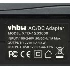 VHBW Autós Adapter 12 V Autós Töltő - 220 V Hálózati Tápellátás - 3000 mA, USB Porttal