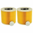 VHBW Kärcher 2.863-303.0, 6.414-552.0, 6.414-547.0 2x Patronenfilter für Baier Staubsauger, Gelb