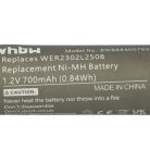 VHBW Electric Shaver Battery for Panasonic WER2302L2508 - 700 mAh 1.2 V NiMH