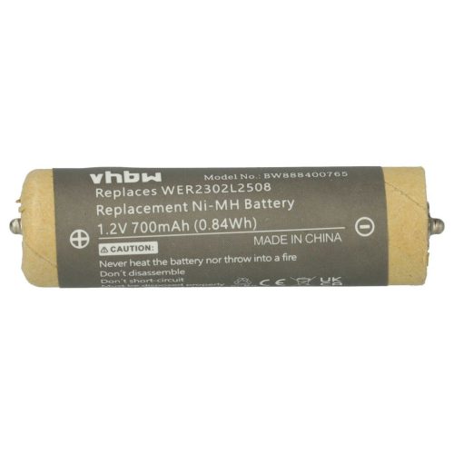 VHBW Electric Shaver Battery for Panasonic WER2302L2508 - 700 mAh 1.2 V NiMH