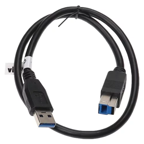 VHBW USB 3.0 Type B Data Cable, 50 cm, Black