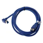 VHBW USB 3.0 Type B Data Cable, 1.8 m, Blue