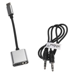   USB C Adapter 2 1-ben AUX, Huawei, Xiaomi, Motorola Jack Kábel