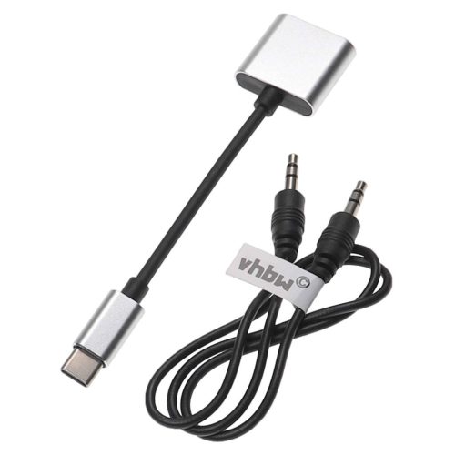 VHBW USB C Adapter 2 in 1 AUX, Huawei, Xiaomi, Motorola Jack Cable