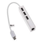 VHBW USBC m - RJ45 f Ethernet Adapter + 3 USB Aljzat