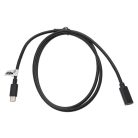 VHBW USB C Verlängerungskabel für verschiedene Tablets, Notebooks, Smartphones, Computer - 1 m schwarz, USB 3.1 C Kabel