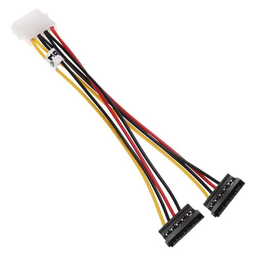Tápkábel 2x SATA, 12 cm