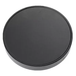   VHBW 80 mm Aluminium eloxierter Objektivdeckel, Flanell Innen, Matt Schwarz