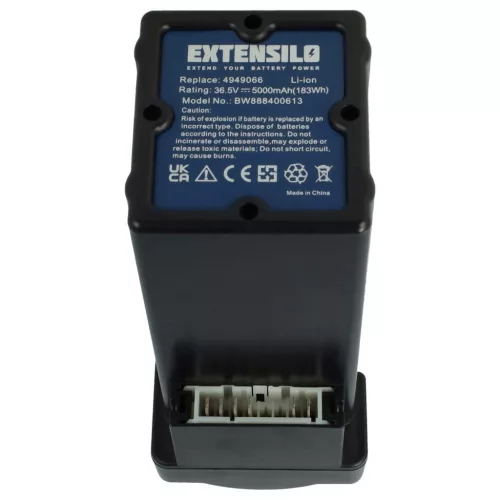 WOLF-Garten Lawn Mower Battery 4919 096, 4949066, 4937065, 4919096 - 5000 mAh 36.5 V Li-Ion