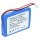 VHBW Radio Akku Albrecht 083448, JHHY903448A - 1300 mAh 3,7 V Li-Ion