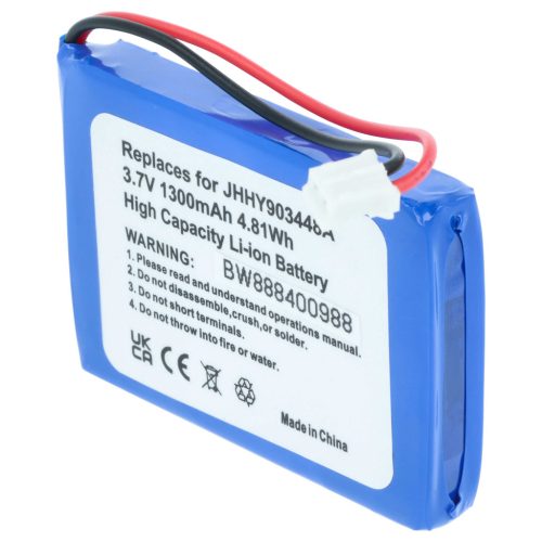 VHBW Radio Akku Albrecht 083448, JHHY903448A - 1300 mAh 3,7 V Li-Ion