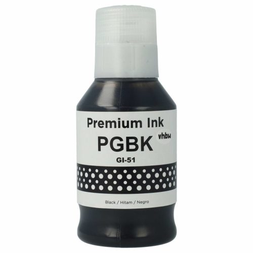 VHBW Canon GI-11, GI-21, GI-41, 4528C001, GI-41BK Fekete Utántöltő Tinta - 135 ml