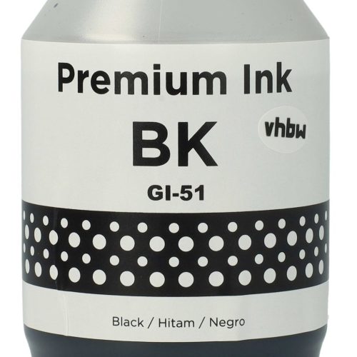 VHBW Canon GI-11, GI-21, GI-41, 4528C001, GI-51, GI-41BK Fekete Tinta, 135 ml