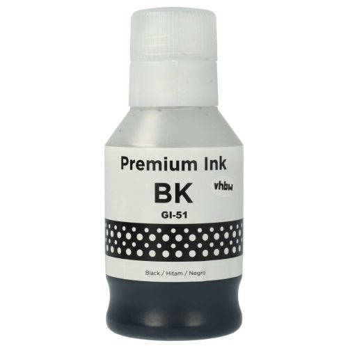 VHBW Canon GI-11, GI-21, GI-41, 4528C001, GI-51, GI-41BK Fekete Tinta, 135 ml