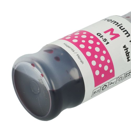 VHBW Canon GI-11, GI-21, GI-41, GI-51, 4544C001, GI-41M Magenta Utántöltő Tinta, 70 ml