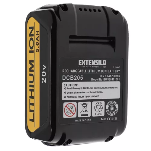 VHBW Electric Power Tool Battery Dewalt DCB182, DCB183 - 5000 mAh, 20 V, Li-Ion