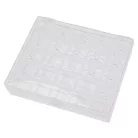 VHBW Sewing Machine Bobbin Box, 25 Bobbins, Plastic, Compatible with Brother/Singer