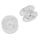 VHBW Sewing Machine Bobbin Box, 25 Bobbins, Plastic, Compatible with Brother/Singer