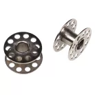 VHBW 25x Lower Thread Bobbin - Brother, Singer, Gritzner - Metal