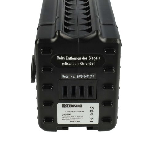 VHBW E-bike Akku Samsung SDI 36V Akku - 11,6 Ah 36 V Li-Ion, Schwarz