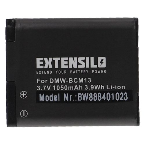 VHBW Panasonic DMW-BCM13PP, DMW-BCM13E, DMW-BCM13 Akku - 1050 mAh, 3,7 V, Li-Ion
