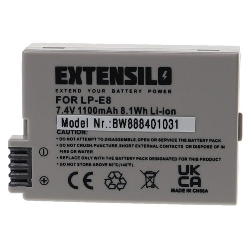 Canon LP-E8 akkumulátor - 1100 mAh, 7,4 V, Li-Ion