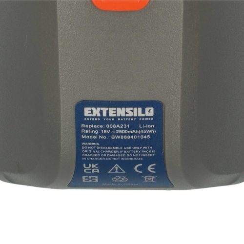 VHBW Garten-Schlauchaufroller Akku Gardena 008A231 - 2500 mAh 18 V Li-Ion