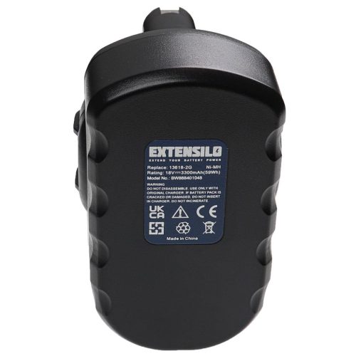 VHBW Electric Hand Tool Battery Bosch 2 607 335 278, 2 607 335 266, 2 607 335 536 - 3300 mAh, 18 V, NiMH