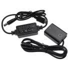 VHBW USB Power Supply AC-PW20 for Camera + DC Connector, like Sony NP-FW50 - 2 m, 8.4 V 3.0 A