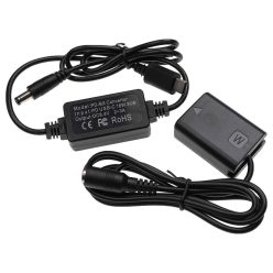   USB tápegység AC-PW20 fényképezőgépet + DC csatoló, mint Sony NP-FW50 - 2 m, 8,4 V 3,0 A
