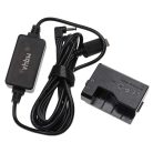 VHBW USB Power Supply ACK-E10 for Camera + DC Connector, Canon DR-E10 - 2 m, 8.4 V 3.0 A
