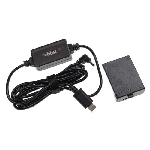 VHBW USB Power Supply ACK-E10 for Camera + DC Connector, Canon DR-E10 - 2 m, 8.4 V 3.0 A