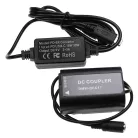 VHBW USB-Netzteil DMW-AC8 für Kamera + DC-Adapter, Panasonic DMW-DCC17 - 2 m, 9 V 3,0 A