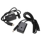 VHBW USB power supply AC-PW20 for camera + DC connector, like Sony NP-FW50 - 2 m, 8.4 V 3.0 A