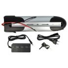 VHBW Akkumulátor / Kulacs formájú akkumulátor E-Bike-okhoz 36V, 10Ah, töltővel