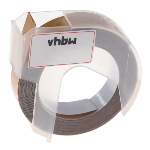 VHBW Dymo 0898140 replacement 3D embossed label tape - 9 mm, white-gold