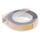 VHBW Dymo 0898140 replacement 3D embossed label tape - 9 mm, white-gold