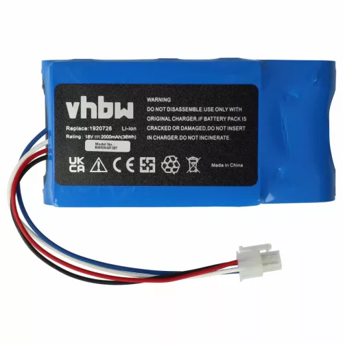 Yard Force MB400, Amiro 350i, Amiro 400i Lawn Mower Battery - 2000 mAh 18 V Li-Ion