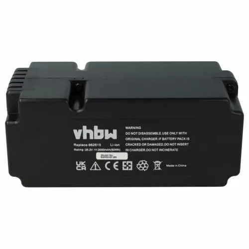 Yard Force Lawn Mower Battery 862601, 862615, 0862622, 0862622001 - 2000 mAh 25.2 V Li-Ion