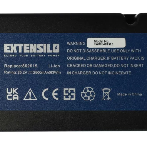 Yard Force Lawn Mower Battery 862601, 862615, 0862622, 0862622001 - 2500mAh 25.2V Li-Ion