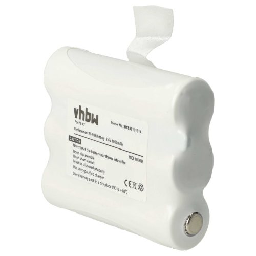 VHBW Radio Akku zur Ersatz von Midland PB-X7 - 1000 mAh 3,6 V NiMH