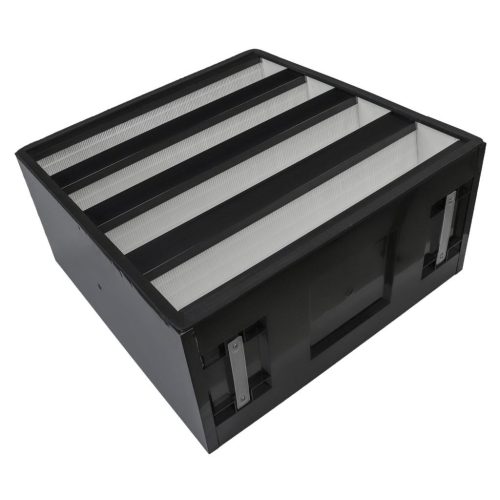 VHBW H14 HEPA-Filter, Klimaanlage, Lüftungsanlage, Glasfaser, Kunststoff, schwarz/weiß