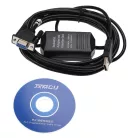 VHBW RS-232 Programmer Cable AB-SLC 5/03 5/04 5/05 PC Adapter + CD Drive 300cm, Black