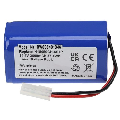 VHBW Battery for Xiaomi H18650CH-4S1P - 2600 mAh, 14.4 V, Li-Ion