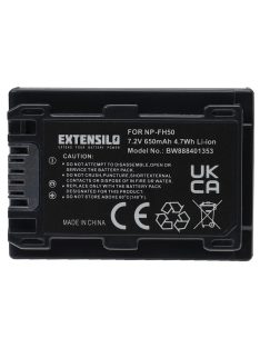   Akkumulátor Sony NP-FH70, NP-FH40, NP-FH100, NP-FH50 - 650 mAh, 7,2 V, Li-Ion